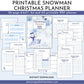 printable snowman christmas planner