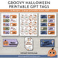 groovy halloween printable gift tags