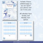 printable frosty christmas planner