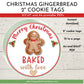 xmas gingerbread cookie tags