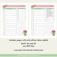 mothers day planner printable