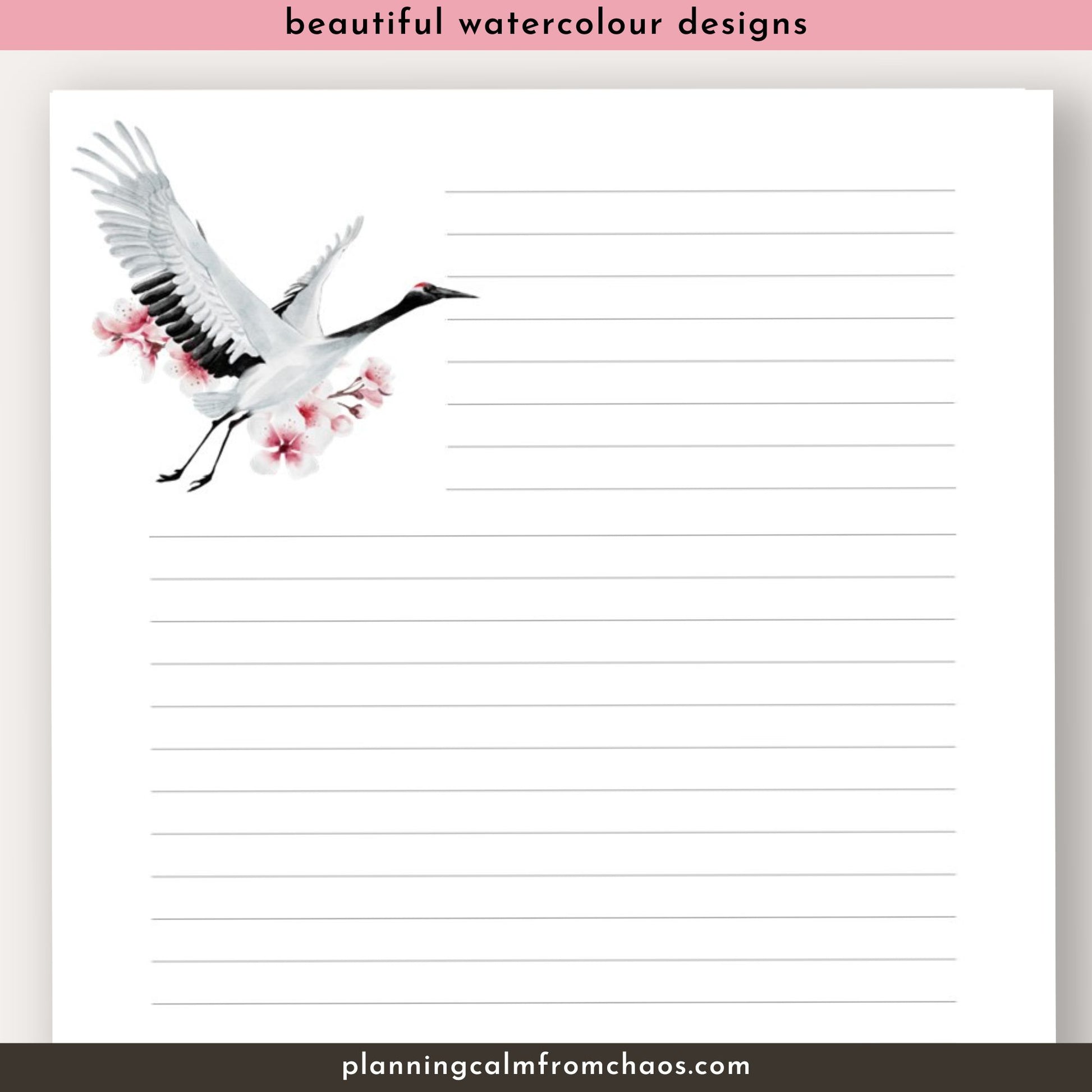 printable japanese stationery