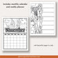 printable november coloring calendar