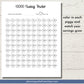 printable $1000 savings tracker