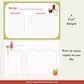 Printable cocktail recipe cards