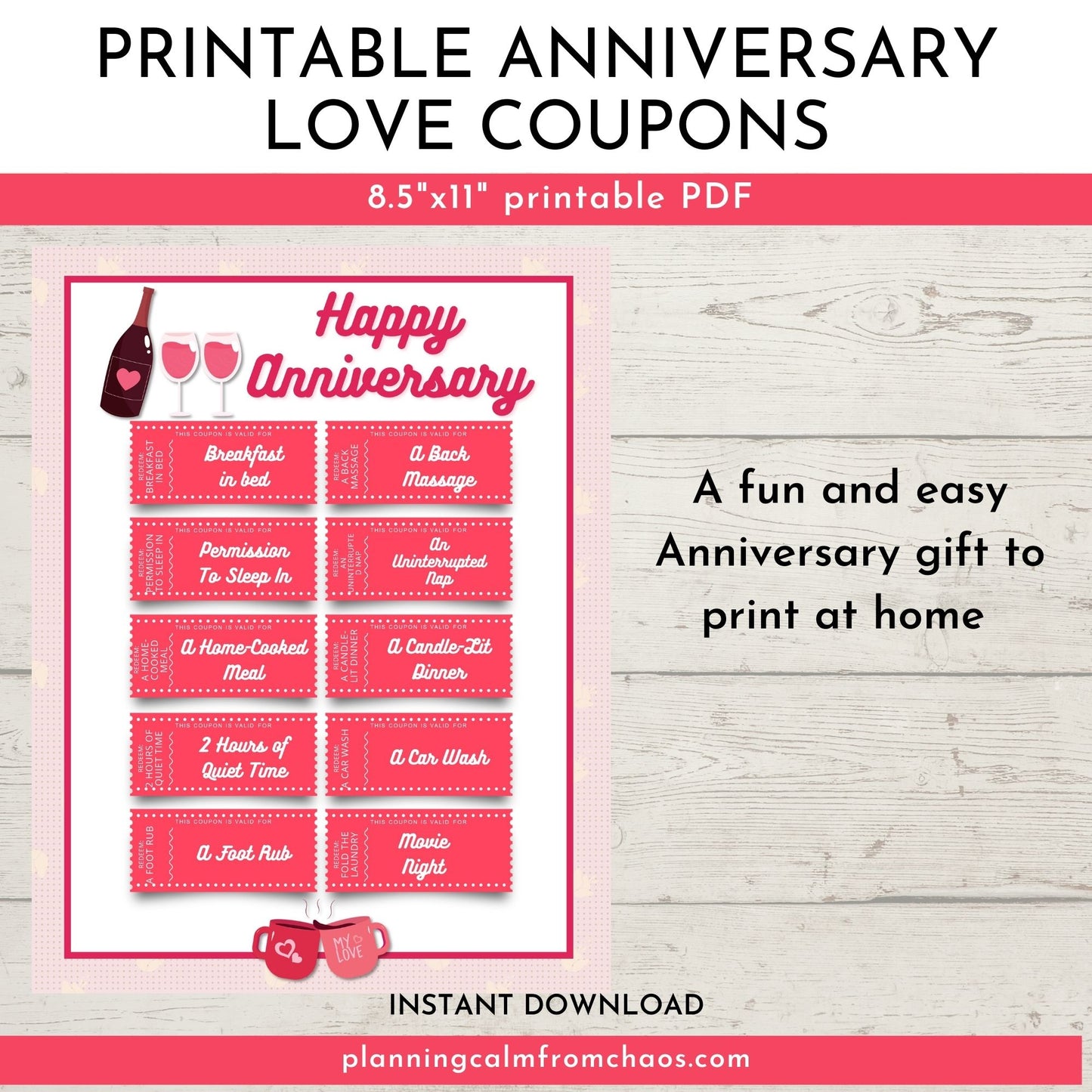 printable anniversary love coupons