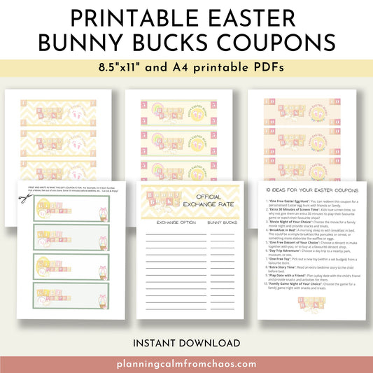 printable easter bunny bucks