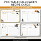 printable halloween recipe cards