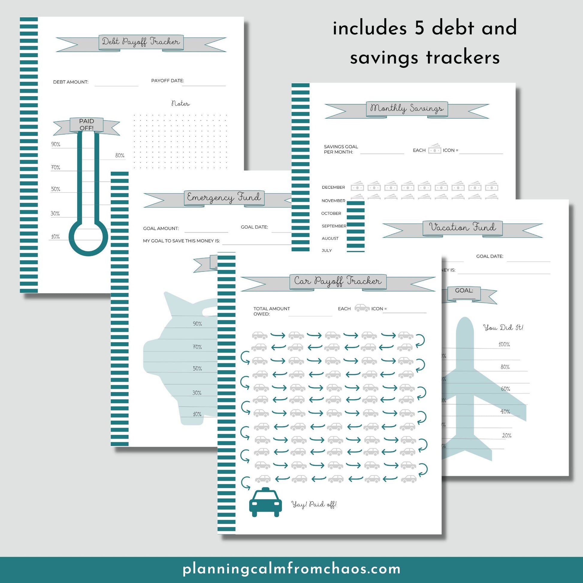 printable home finance binder
