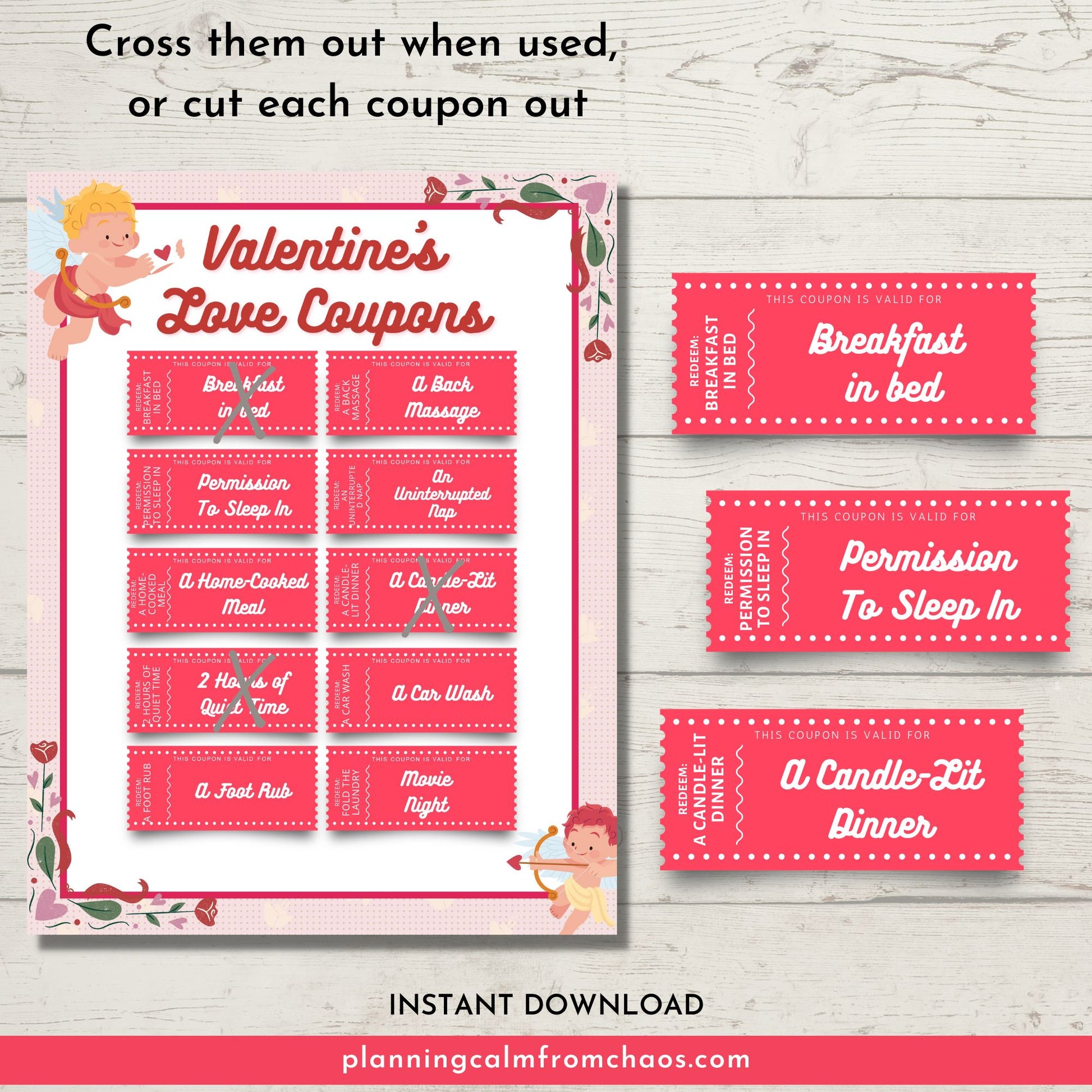 valentines love vouchers