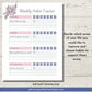 weekly habit tracker printable