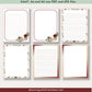 winter floral letter writing set